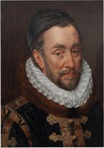 Portret van Willem I, prins van Oranje, Adriaen Thomasz. Key - Foto op Forex - 60 x 80 cm