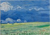 Korenveld onder onweerslucht, Vincent van Gogh - Foto op Forex - 80 x 60 cm