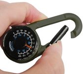 Let op type!! Karabijnhaak belangrijke kompas & Thermometer wandelen buiten reizen