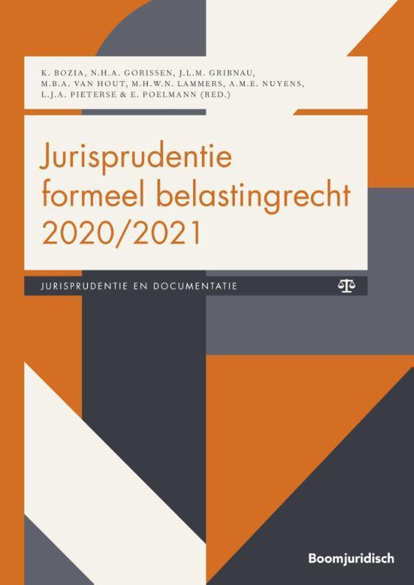 Boom fiscale studieboeken  -  Jurisprudentie formeel belastingrecht 2020/2021 - Boom Juridische uitgevers