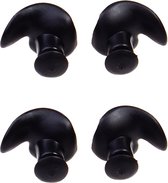 2 paar zachte oordopjes milieu siliconen waterdichte stofdichte oordoppen duiken watersport zwemmen accessoires (zwart)