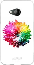 HTC U Play Hoesje Transparant TPU Case - Rainbow Pompon #ffffff