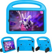 Case2go - Hoes geschikt voor Samsung Galaxy Tab A 8.4 (2020) hoes - Schokbestendige case met handvat - Sparrow Kids Cover - Licht Blauw