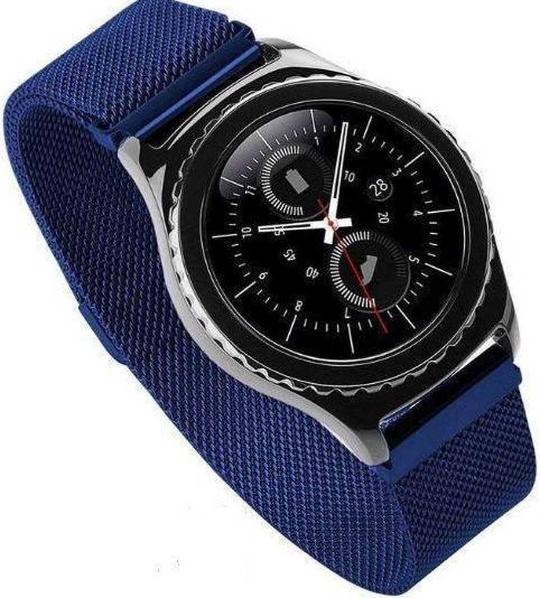 Geschikt voor Samsung Gear S3 Milanese band - blauw - 46mm