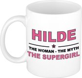Hilde The woman, The myth the supergirl cadeau koffie mok / thee beker 300 ml