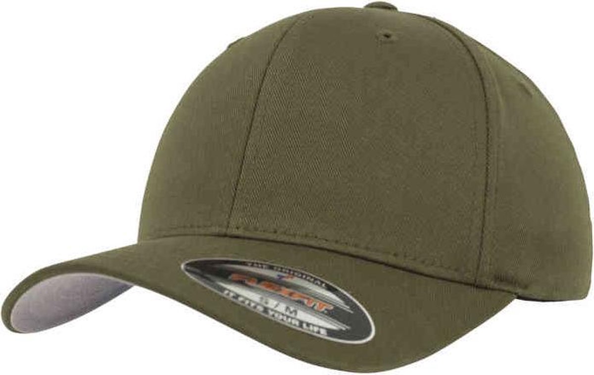 Urban Classics Flexfit pet -L/XL- Wooly Combed Groen