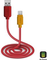 SBS TEPOPCABLEMICR USB-kabel 1 m USB 2.0 USB A Micro-USB B Rood
