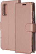 Accezz Wallet Softcase Booktype Samsung Galaxy S20 hoesje - Rosé Goud