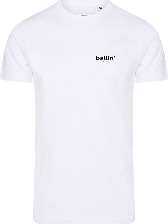 Ballin Est. 2013 - Heren Tee SS Small Logo Shirt - Wit - Maat XXL