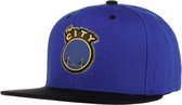 Mitchell & Ness San Francisco Warriors Cap - Sportcap - Pet - Basketbal - Zwart/Blauw