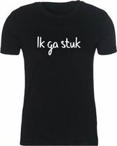 Ik ga stuk Rustaagh unisex kinder t-shirt maat 110-116