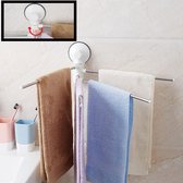 Decopatent® 180 Graden Draaibaar Handdoekenrek met 4 draaibare armen - Zonder boren - Handdoekhouder - Badkamer - Handdoekrek