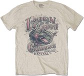 Creedence Clearwater Revival Heren Tshirt -S- Born On The Bayou Creme