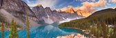 Schilderij - Morene Meer, Nationale park van Banff, Canada, panorama,  2 maten