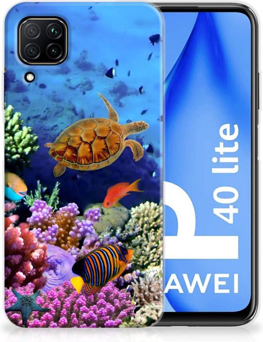 Huawei P40 Lite TPU Hoesje Vissen