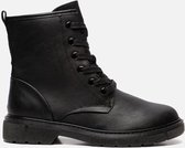 Marco Tozzi Veterboots zwart - Maat 41