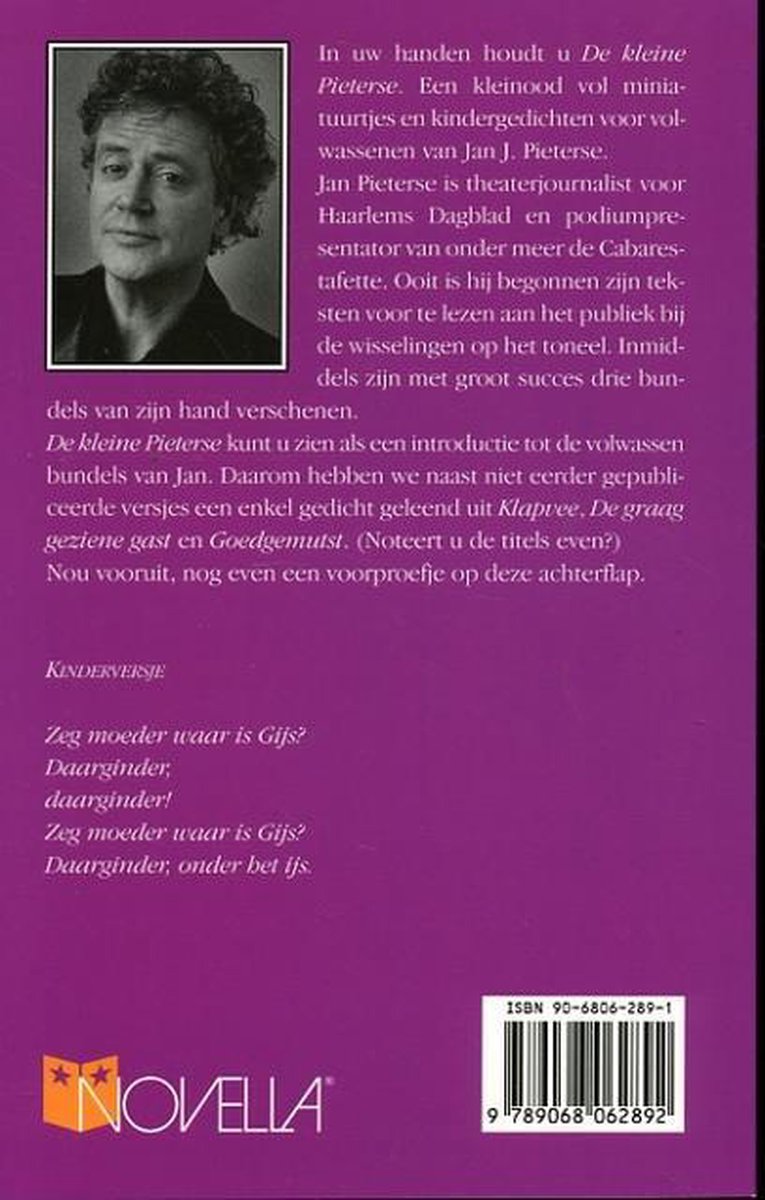 KLEINE PIETERSE - back cover