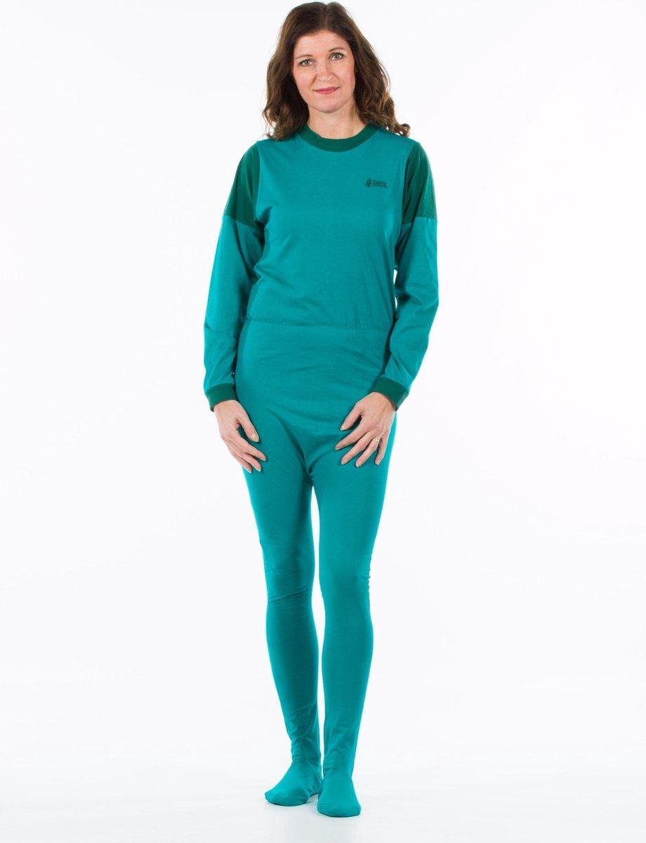 Goedkoopste Jersey hansop met voet | Rugritssluiting | Plukpak | Groen | XXXL