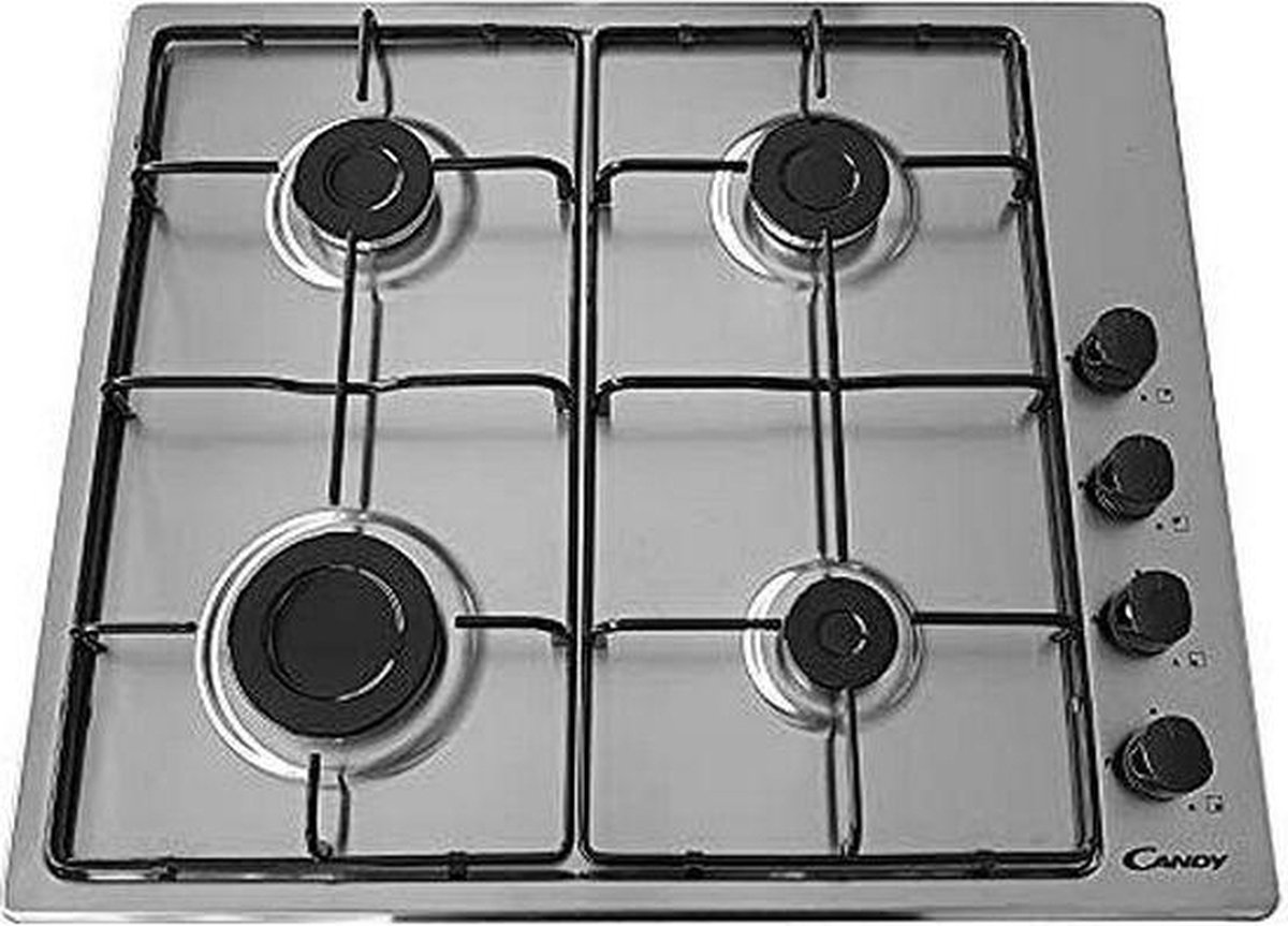 CHW6LBX Placa de gas CANDY con 4 fuegos, encendido manual - CANARIAS