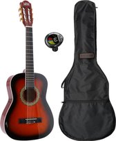 LaPaz 002 SB klassieke gitaar 1/2-formaat sunburst + gigbag + tuner
