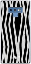 Samsung Galaxy Note 9 Hoesje Transparant TPU Case - Zebra Print #ffffff
