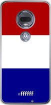 Motorola Moto G7 Hoesje Transparant TPU Case - Nederlandse vlag #ffffff