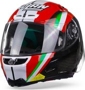 Nolan X-803 RS Ultra Carbon 20 Stoner Together Carbon Black Red White Green Integraalhelm - Motorhelm - Maat S