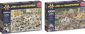 Jan van Haasteren Puzzelbundel - 2 stuks - Veemarkt 1000 Stukjes & Dierentuin 1000 stukjes