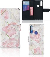 GSM Hoesje Alcatel 1S 2020 Wallet Case Cadeau voor Mama Lovely Flowers