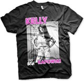 Saved By The Bell Heren Tshirt -L- Kelly Kapowski Zwart