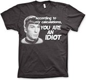 Star Trek Heren Tshirt -XL- According To My Calculations Grijs