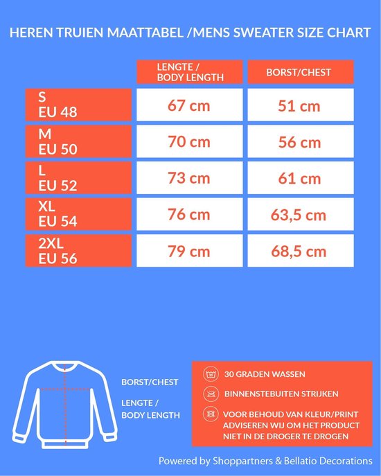 | Oranje I love Willem sweater trui heren Oranje Oranje I love Willem trui heren | Fun en Feest