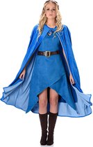 Partychimp IJskoningin Kostuum Dames Verkleedkleding - Blauw - Maat S