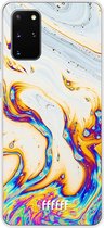 Samsung Galaxy S20+ Hoesje Transparant TPU Case - Bubble Texture #ffffff