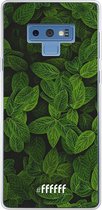 Samsung Galaxy Note 9 Hoesje Transparant TPU Case - Jungle Greens #ffffff