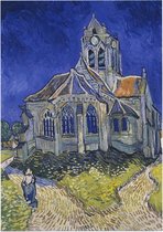 De kerk van Auvers sur Oise, Vincent van Gogh - Foto op Posterpapier - 42 x 59.4 cm (A2)