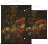 Stilleven met vruchten en een kreeft, Jan Davidsz. de Heem - Foto op Textielposter - 120 x 160 cm