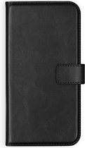 Selencia Hoesje Geschikt voor Samsung Galaxy S9 Hoesje Met Pasjeshouder - Selencia Echt Lederen Bookcase - Zwart
