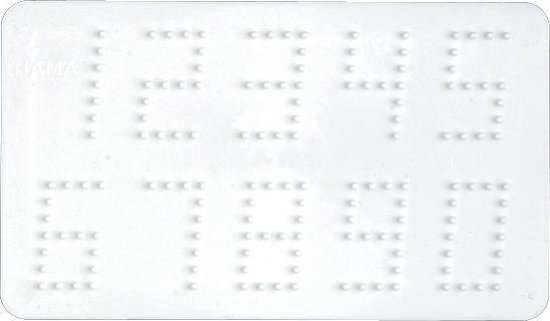 Hama strijkparels grondplaat - Nummers