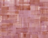 PENSEELSTREKEN BEHANG - Rood Paars - Canvas structuur - AS Creation Geo Nordic