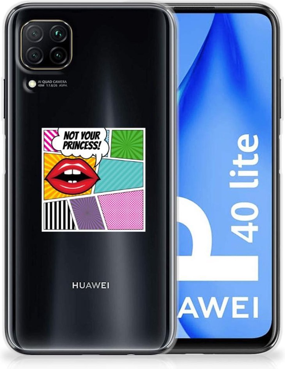 Huawei P40 Lite Silicone Back Cover Popart Princess