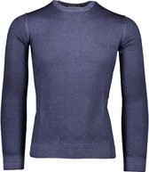 Gran Sasso  Trui Blauw Aansluitend - Maat L  - Heren - Herfst/Winter Collectie - Wol