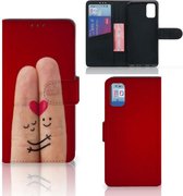 GSM Hoesje Geschikt voor Samsung Galaxy A41 Wallet Book Case Cadeau voor Vrouw Liefde