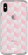 HappyCase Apple iPhone XS Flexibel TPU Hoesje Blokjes Print