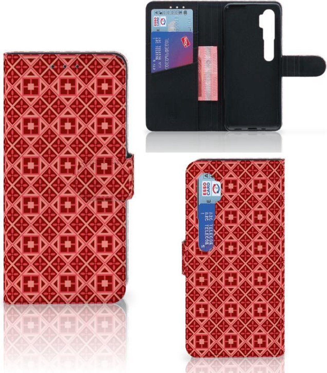 Smartphone Hoesje Xiaomi Mi Note 10 Pro Wallet Case Batik Red