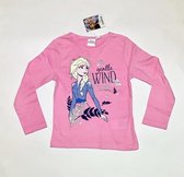 Disney Frozen Longsleeve - wind spirit - roze - maat 116 (6 jaar)