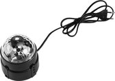 Let op type!! 1W x 3 Mini roterende magische balstadium LED licht met afstandsbediening VS / EU Plug