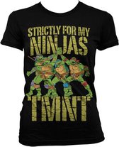 Teenage Mutant Ninja Turtles Dames Tshirt -XXL- Strictly For My Ninjas Zwart