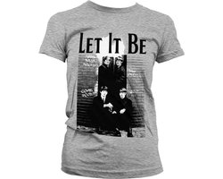The Beatles Dames Tshirt -2XL- Let It Be Grijs