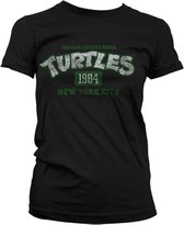 Teenage Mutant Ninja Turtles Dames Tshirt -L- Turtles NY 1984 Zwart